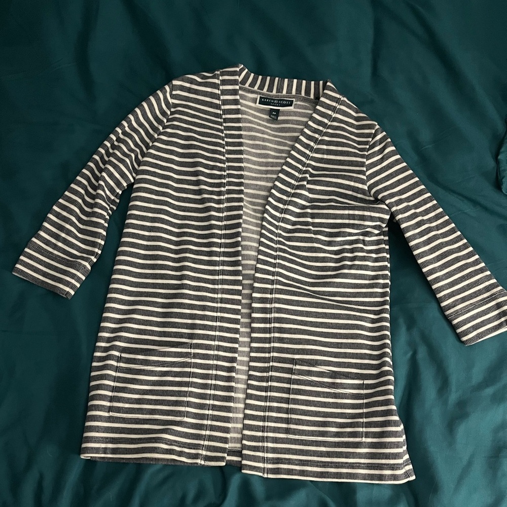Karen Scott Open Front Cardigan